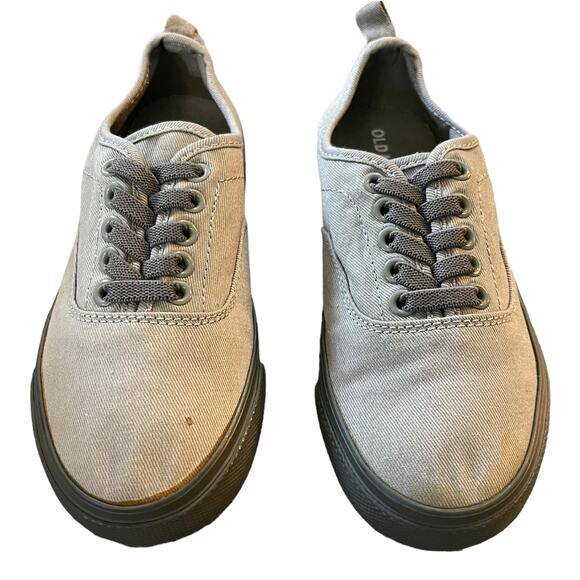 Old Navy Gray No Tie Slip On Shoes Size 13 - Picture 3 of 9